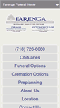 Mobile Screenshot of farengafuneralhome.com