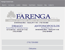 Tablet Screenshot of farengafuneralhome.com